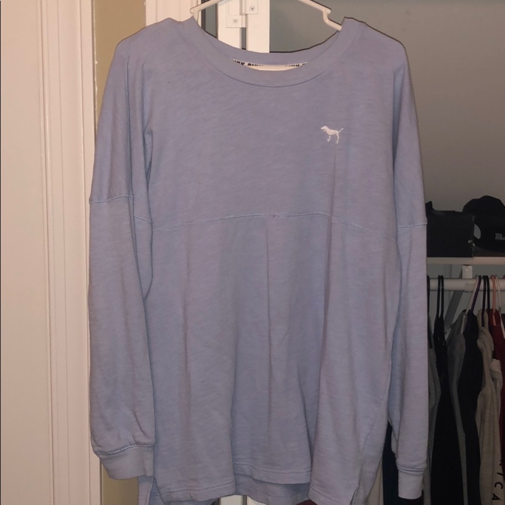 pink long sleeve shirt